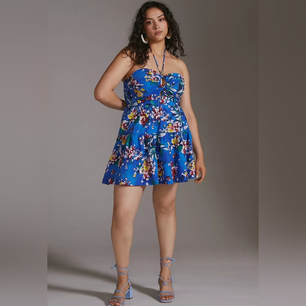 Anthropologie Emily Halter Mini Dress